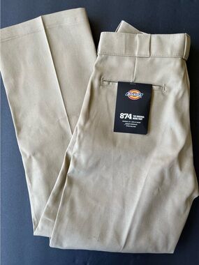 Dickies Men's Classic Casual Chino Work Pants in Khaki/Tan 32x30